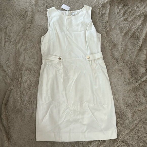 Ivory Midi dress size 16. Brand is J. Crew. - Picture 1 of 4
